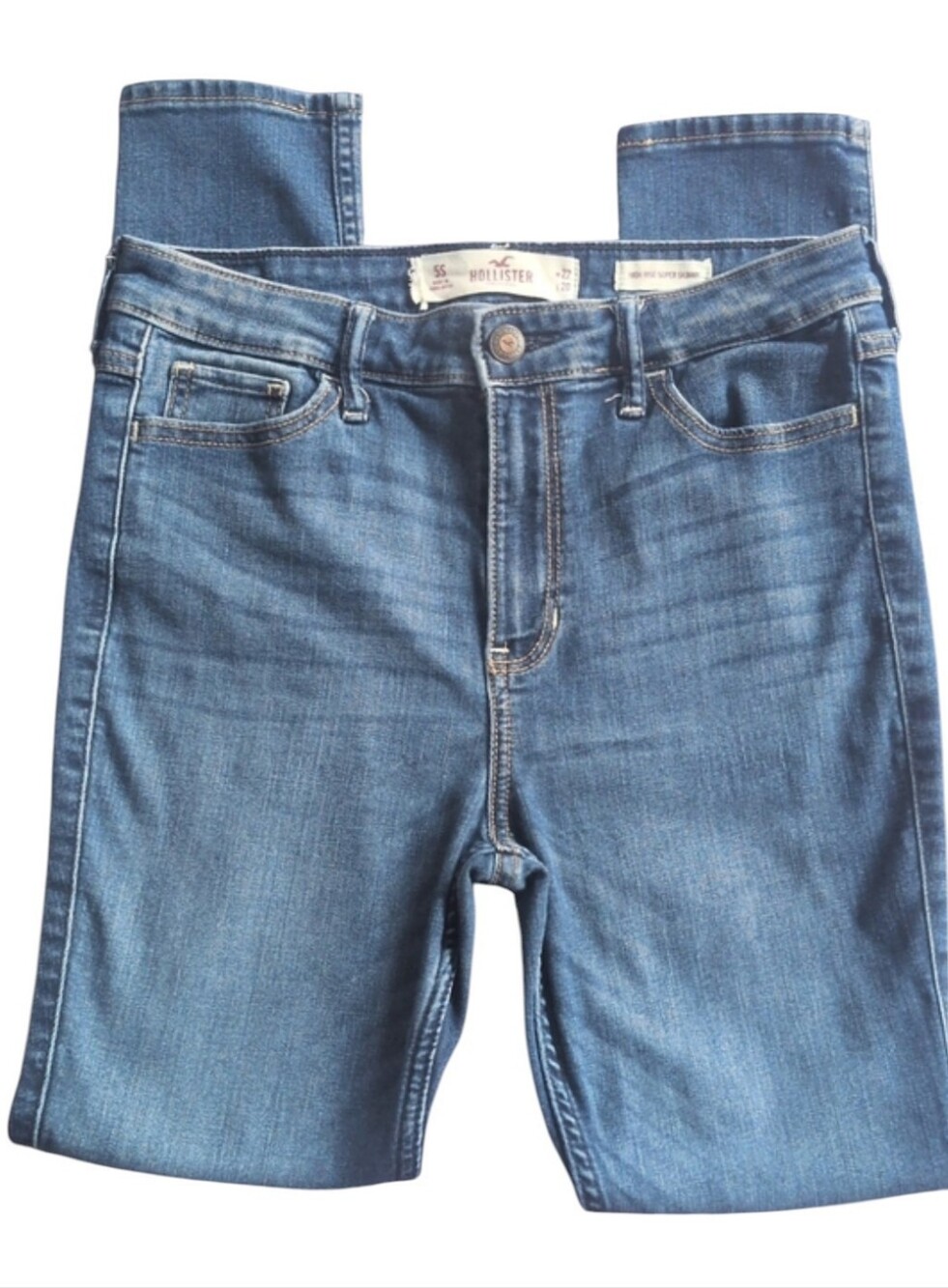 Hollister Women's Light-Mid Blue Skinny Jeans. W. 27-32